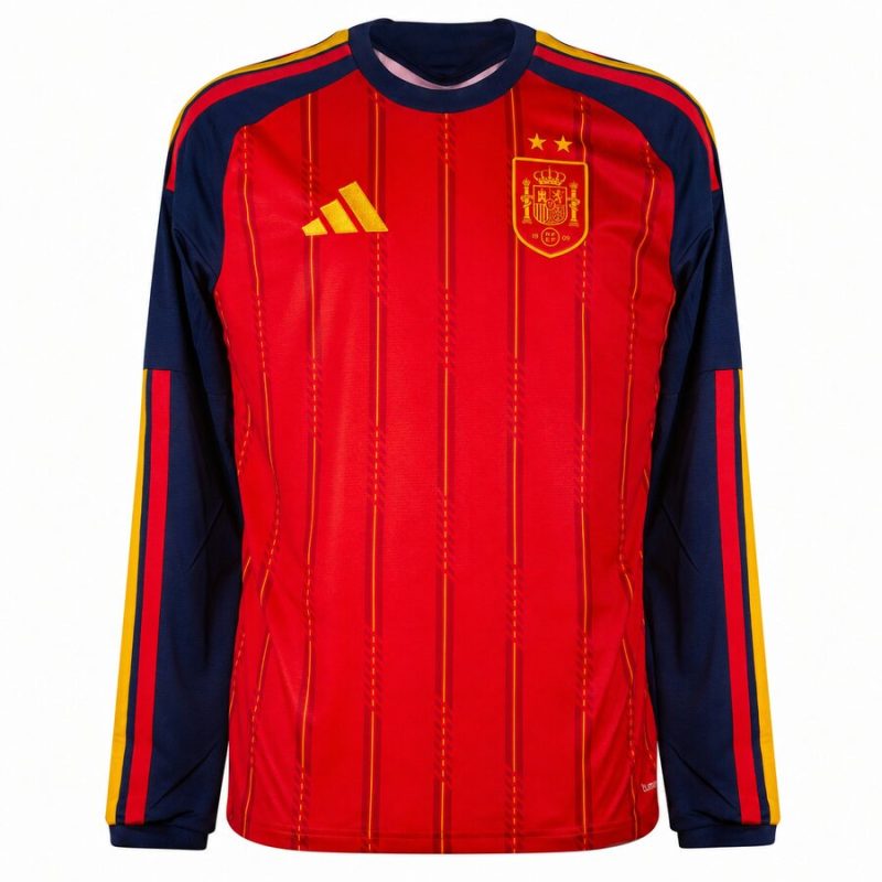MAILLOT MANCHES LONGUES ESPAGNE 2 ETOILES DOMICILE COUPE DU MONDE 2026