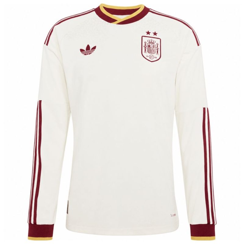 MAILLOT MANCHES LONGUES ESPAGNE 2 ETOILES EXTERIEUR COUPE DU MONDE 2026